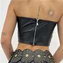 top in similpelle zip